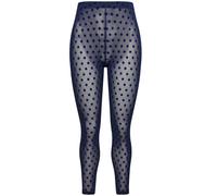 Ulla Popken donna taglie forti calza leggings mesh floccato punti 823383