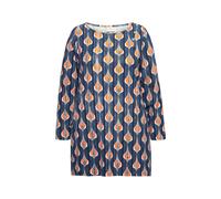 Ulla Popken donna taglie forti camicia bottoni scollo a U boot manica lunga