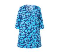 Ulla Popken donna taglie forti camicia lunga api linea A scollo a V