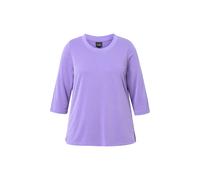 Ulla Popken donna taglie forti camicia polsini a costine girocollo 3 4...