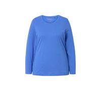 Ulla Popken Shirt, Slim, Rundhalsausschnitt, Langarm Camicetta Lunga, Blu Prugna, 56/58 IT Donna