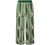 Ulla Popken donna taglie forti jersey culotte stampa grafica gamba larga