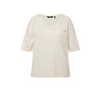 Ulla Popken donna taglie forti loungewear camicia bordo arrotolabile...
