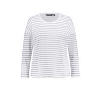 Ulla Popken donna taglie forti loungewear camicia piqué ringel oversize