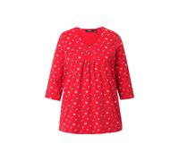 Ulla Popken donna taglie forti maglia a pois linea A pieghe decorative...