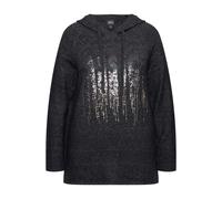 Ulla Popken donna taglie forti maglia felpa con cappuccio linea A...