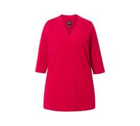 Ulla Popken donna taglie forti maglia lunga linea A scollo a V 3 4 maniche...
