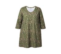 Ulla Popken donna taglie forti maglia lunga linea A scollo a V 3 4 maniche...