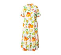 Ulla Popken donna taglie forti maxi abito orlo a volant linea A collo a calice