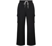 Ulla Popken donna taglie forti pantaloni cargo gamba dritta elastico in vita