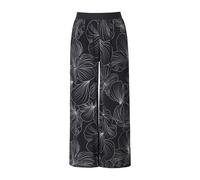 Ulla Popken donna taglie forti pantaloni fiori gamba larga elastico in vita...