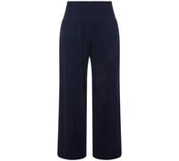 Ulla Popken, Weites Bein, Breiter Elastikbund Pantaloni Marlenehose, Gamba Larga, Ampia Fascia Elastica, Nero, 58/60 IT Donna