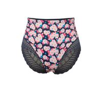 Ulla Popken donna taglie forti slip midi fantasia floreale pizzo microfibra...