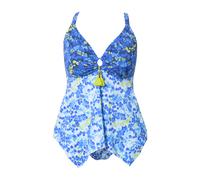 Ulla Popken donna taglie forti Tankini fantasia mix coppe morbide spalline...