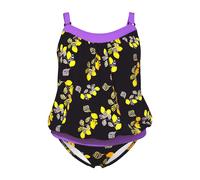 Ulla Popken donna taglie forti Tankini limone coppe morbide girocollo