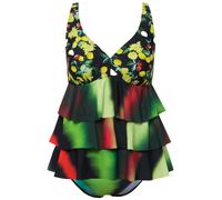 Ulla Popken donna taglie forti tankini limoni coppe morbide orlo a punta