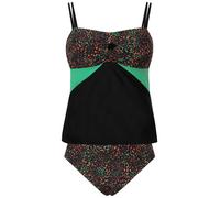 Ulla Popken donna taglie forti Tankini pois nappa coppe morbide