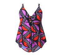 Ulla Popken donna taglie forti Tankini stampa grafica coppe morbide...