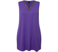 Ulla Popken donna taglie forti top perle linea A tunica scollo