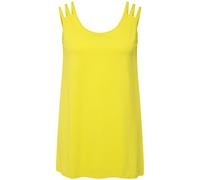 Ulla Popken donna taglie forti top spalline divise linea A girocollo