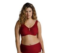Ulla Popken Entlastungs-BH, Cup C-G Reggiseno, Opaque, Rosso Scuro, 6C Donna