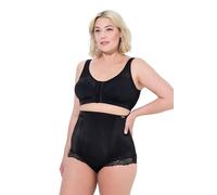 Ulla Popken Entlastungs-BH Kelly, ohne Bügel, Vorderverschluss, C-D Reggiseno, Nero, 115D Donna