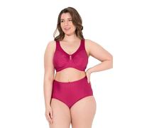 Ulla Popken Entlastungs-BH, ohne Bügel, Strassanhänger, Cup C-G Reggiseno, Fucsia, 115C Donna