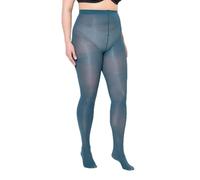 Ulla Popken Essential Mikrofaser-strumpfhose, 60 den Collant, Petrolio Scuro, 56-58 Donna