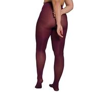 Ulla Popken Essential Mikrofaser-Strumpfhose, 60den Collant, traubenrot, 50-52 Donna