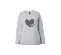 Ulla Popken Felpa grigio chiaro / grigio sfumato Donna Ulla Popken L-XL