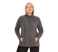 Ulla Popken Fleecejacke, Baukastensystem, Innenjacke, Stehkragen Giacca in Pile, Grafite, 50-52 Donna