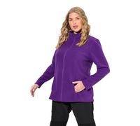 Ulla Popken Fleecejacke, Baukastensystem, Innenjacke, Stehkragen Giacca in Pile, Prugna Scura, 50-52 Donna