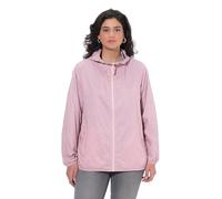 Ulla Popken Giacca Double Face HYPRAR, Idrorepellente, Cappuccio Rosa Antico Delicato 62+ 846569524-62+