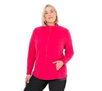 Ulla Popken Fleecejacke, Baukastensystem, Innenjacke, Stehkragen Giacca in Pile, Magenta, 52-54 Donna