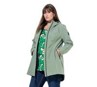 Ulla Popken - Giacca softshell da donna, taglie forti, taglie forti, multiuso, Hyprar con dettagli a contrasto, acqua