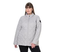 Ulla Popken Giacca Trapuntata HYPRAR Leggera e Impermeabile con Materiale Riciclato Grigio Chiaro 54+ 840050171-54+