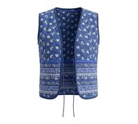 Ulla Popken Gilet blu / blu reale / bianco Donna Ulla Popken L-XL