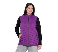 Ulla Popken Gilet HYPRAR trapuntato, funzionale e idrorepellente con materiale riciclato viola scuro 42+ 843374835-42+