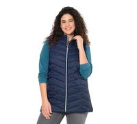 Ulla Popken Grs Hyprar-Gilet Trapuntato Impermeabile, Nero, 52-54 Donna