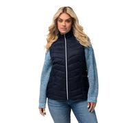 Ulla Popken GRS HYPRAR Steppweste, wasserabweisend, Gilet Donna, Schwarz,