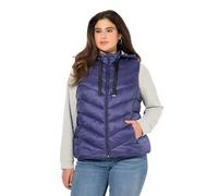 Ulla Popken Hyprar Steppweste, Wasserabweisend, Kapuze Abnehmbar Gilet, Inchiostri Blu, 50-52 Donna