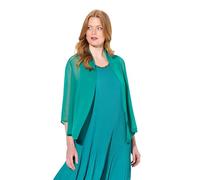 Ulla Popken Indoorjacken Giacca da Interni, Verde/Blu, 50-52 Donna