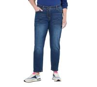 Ulla Popken Jeans, Boyfriend Pantaloni Casual, Blu Denim, 40W x 32L Donna