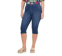 Ulla Popken Jeans Capri Sienna, Gamba Stretta, Elastico in Vita Jeans-Capri Sienna, Gamba Stretta, Elastico in Vita, Blu Denim, 53W / 32L