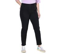 Ulla Popken Jeans da Donna in Denim, Pantaloni Casual, Nero, 45W x 32L