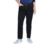 Ulla Popken, Boyfriend Pantaloni Casual, Blu Jeans Scuro, 40W x 32L Donna