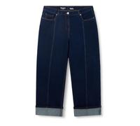Ulla Popken - Jeans da Donna Taglie Forti, Taglie Forti, Modello Mary, con Orlo, Gamba Larga e Dritta