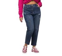 Ulla Popken Jeans, Mom, Blue Denim, 48-50 Donna