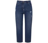 Ulla Popken Jeans, Mom, Blue Denim, 60 Donna