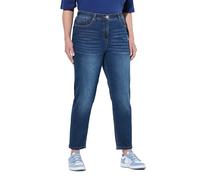 Ulla Popken Jeans, Mom Pantaloni Casual, Blu Denim, 53W / 32L Donna